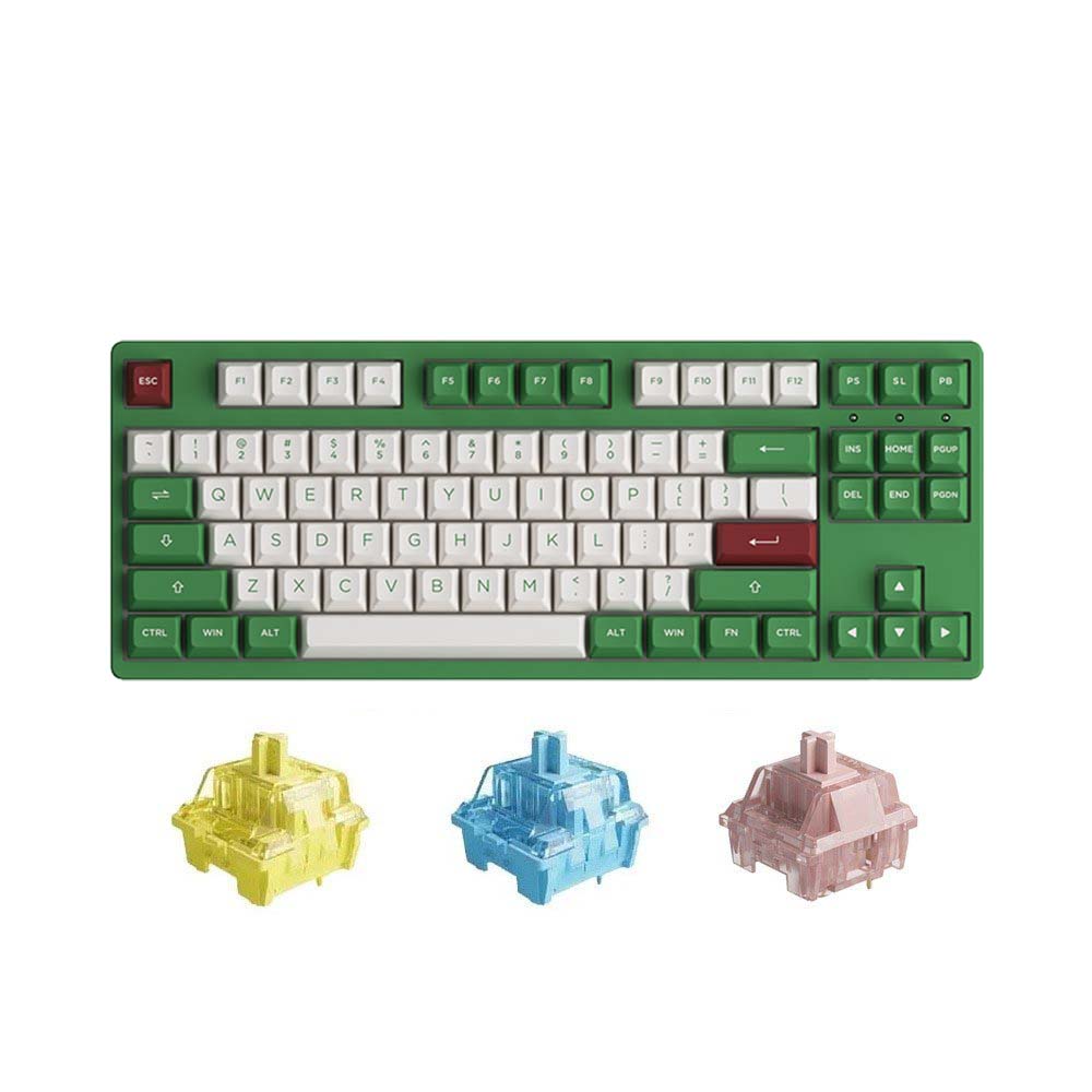 Bàn phím cơ TKL không dây AKKO 3087 RF Matcha Red Bean (AKKO Sw V3)