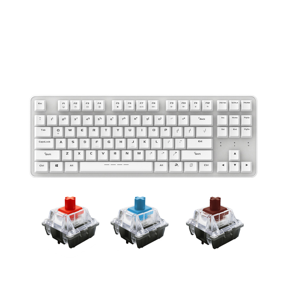 Bàn phím cơ TKL không dây Dareu EK807G White D Switch Red / Blue / Brown