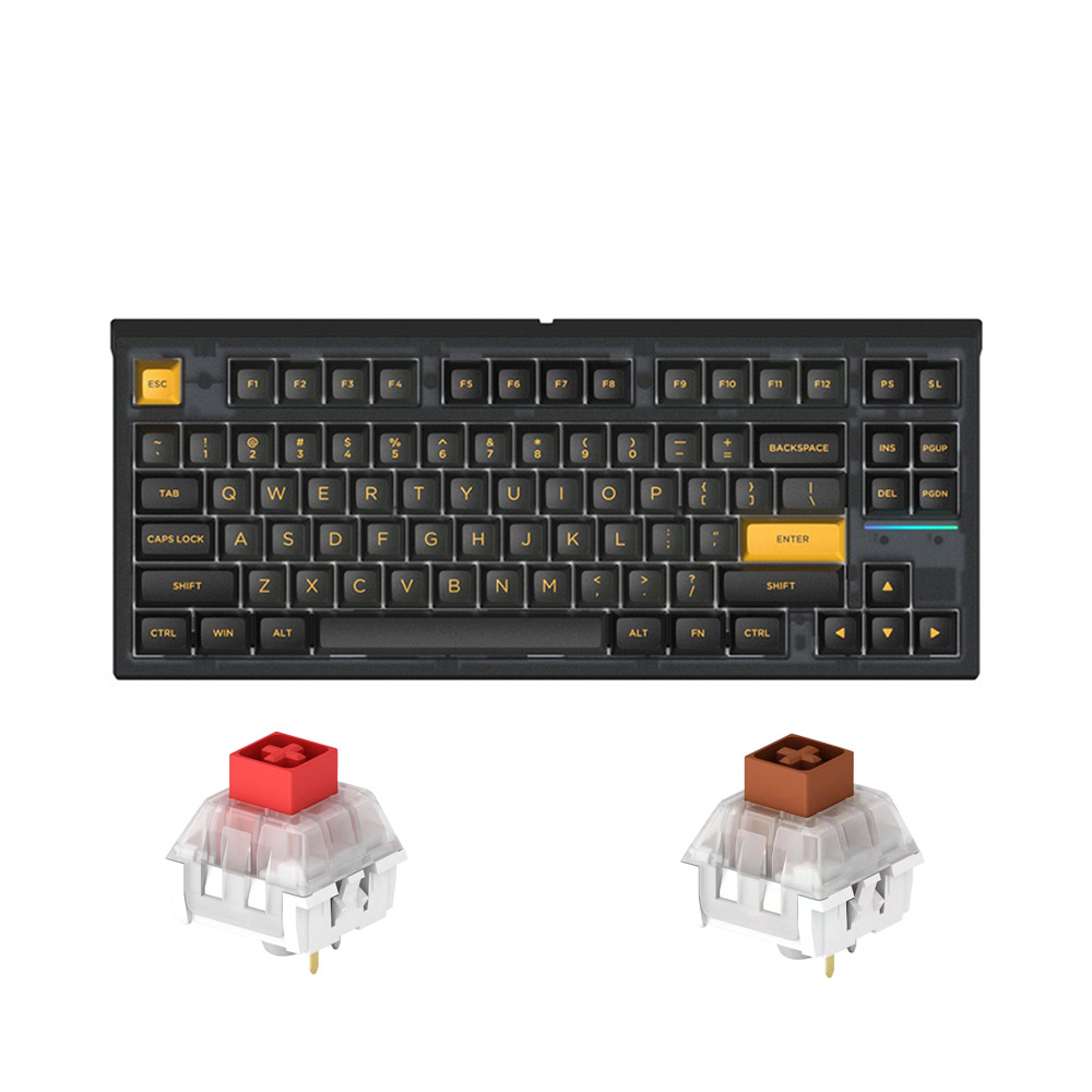 Bàn phím cơ không dây FL-Esports FL750 SAM Polar Night 3 Mode Led RGB HotSwap Kailh BOX V2 Switch Red/ Brown