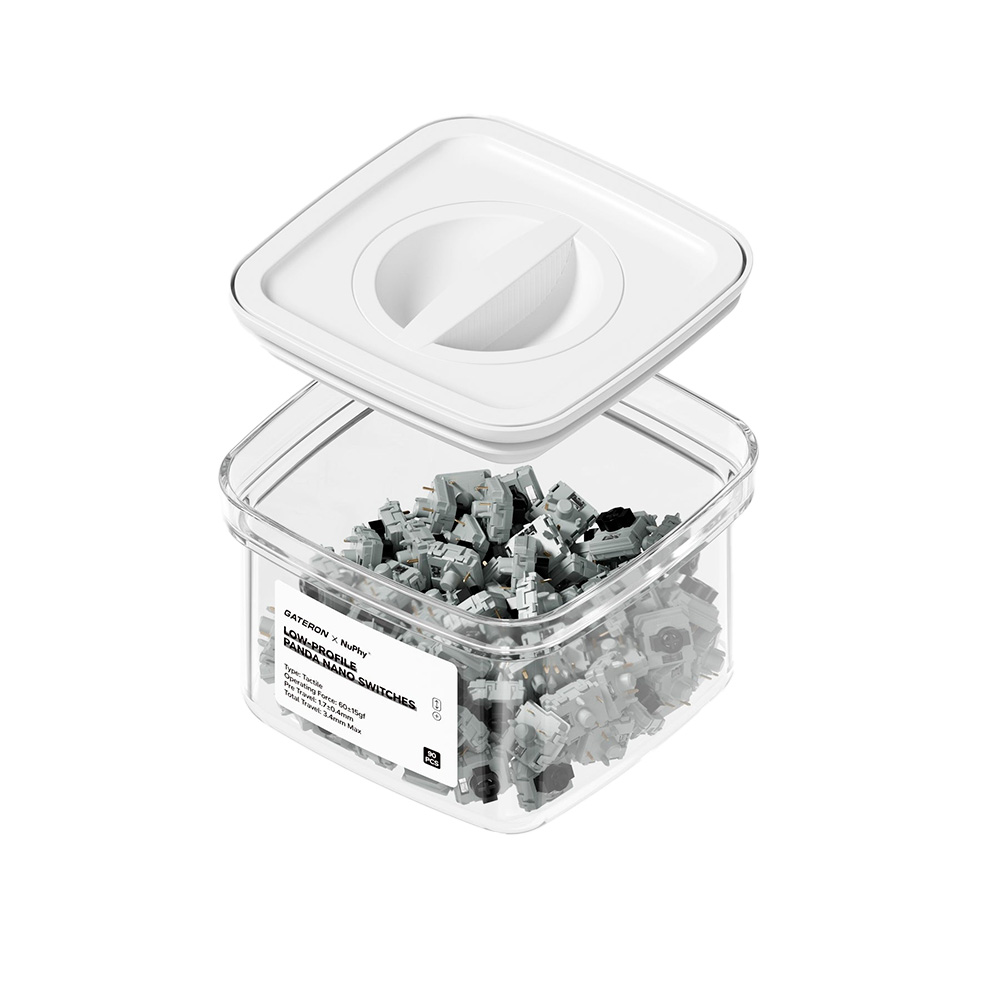 Bộ 90 Switch cơ Nuphy Panda Nano Low Profile Switch 60±15gf 5 Pin (Tactile SW)