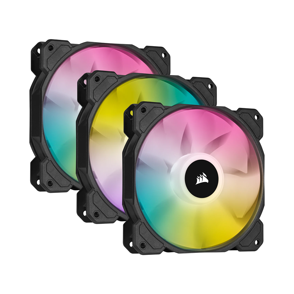 Bộ ba Fan Case Corsair SP120 RGB ELITE 120mm with Lighting Node CORE CO-9050109-WW