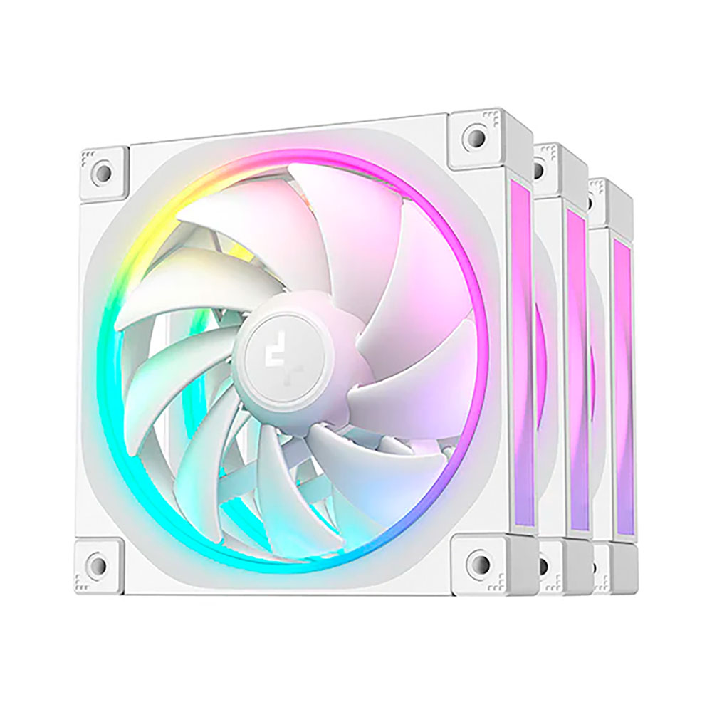 Bộ ba Fan Case Deepcool FL12 ARGB-3 IN 1 White R-FL12-WHAPN3-G
