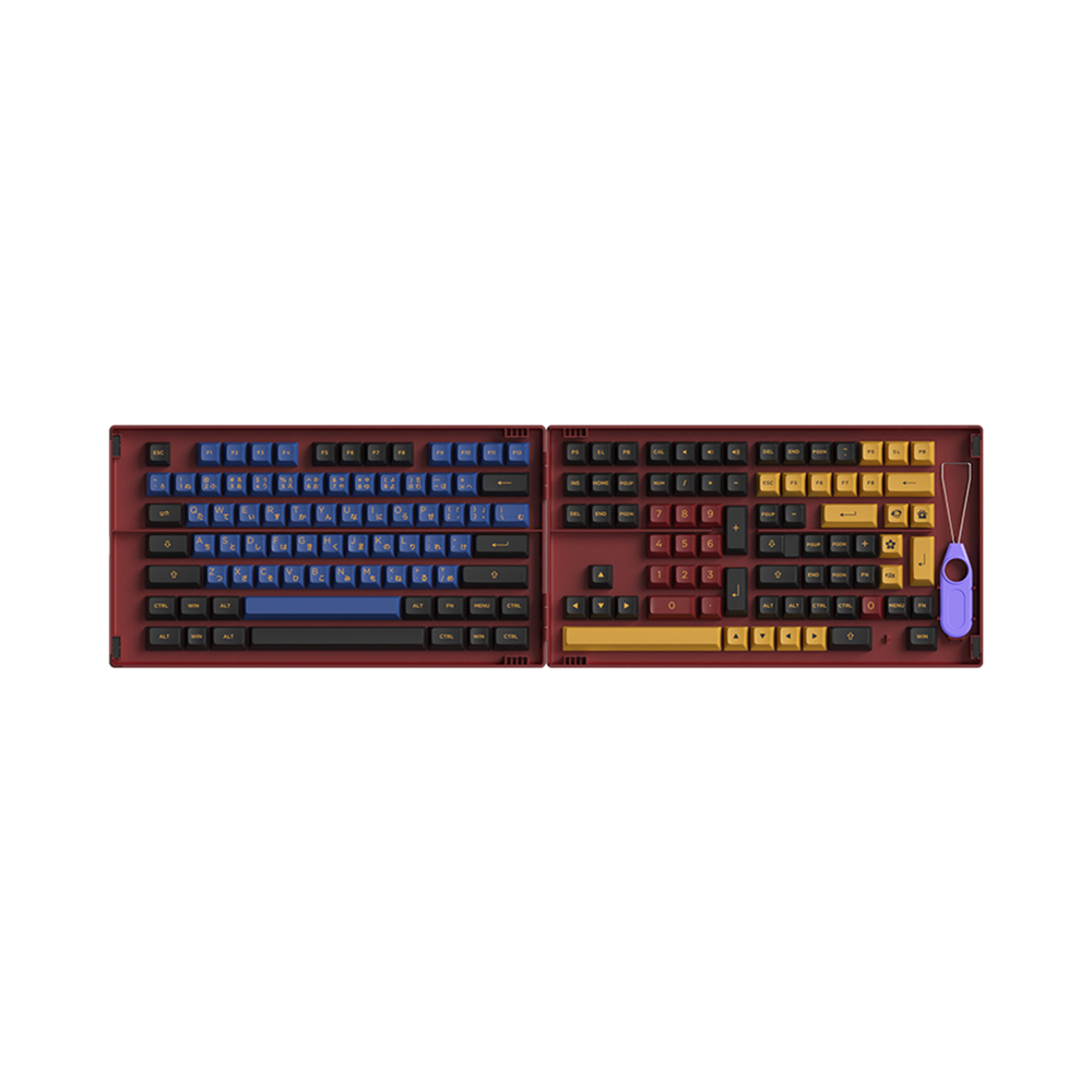 Bộ Keycap Akko Red & Blue Samurai PBT Double-Shot ASA Profile
