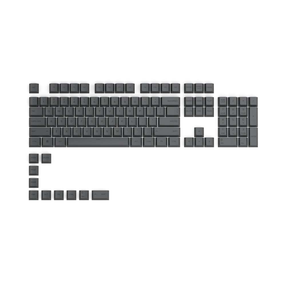 Bộ Keycap Glorious GPBT Black Ash PBT Dye-sub Cherry Profile