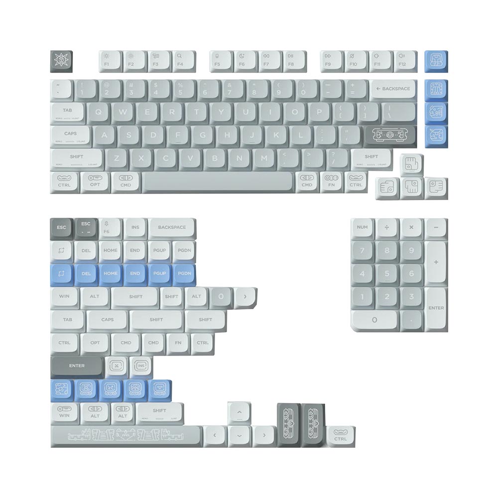 Bộ Keycap Nuphy Maya Imprint PBT Dyesub nSA Profile