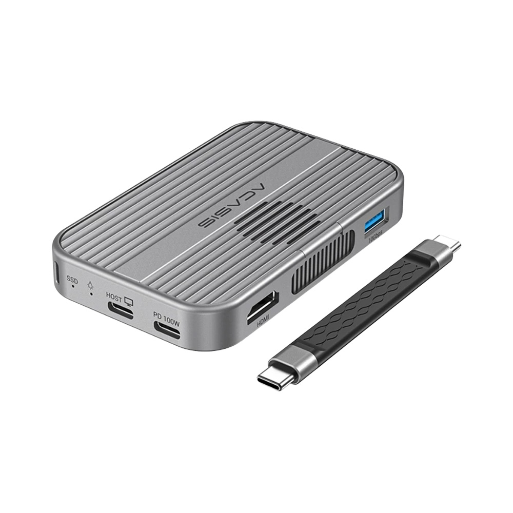 Box di động SSD M.2 NVMe 6 in 1 ra HDMI - USBtypeC - USB 3.2 - CardReader - ACASIS Magnetic EC-1401