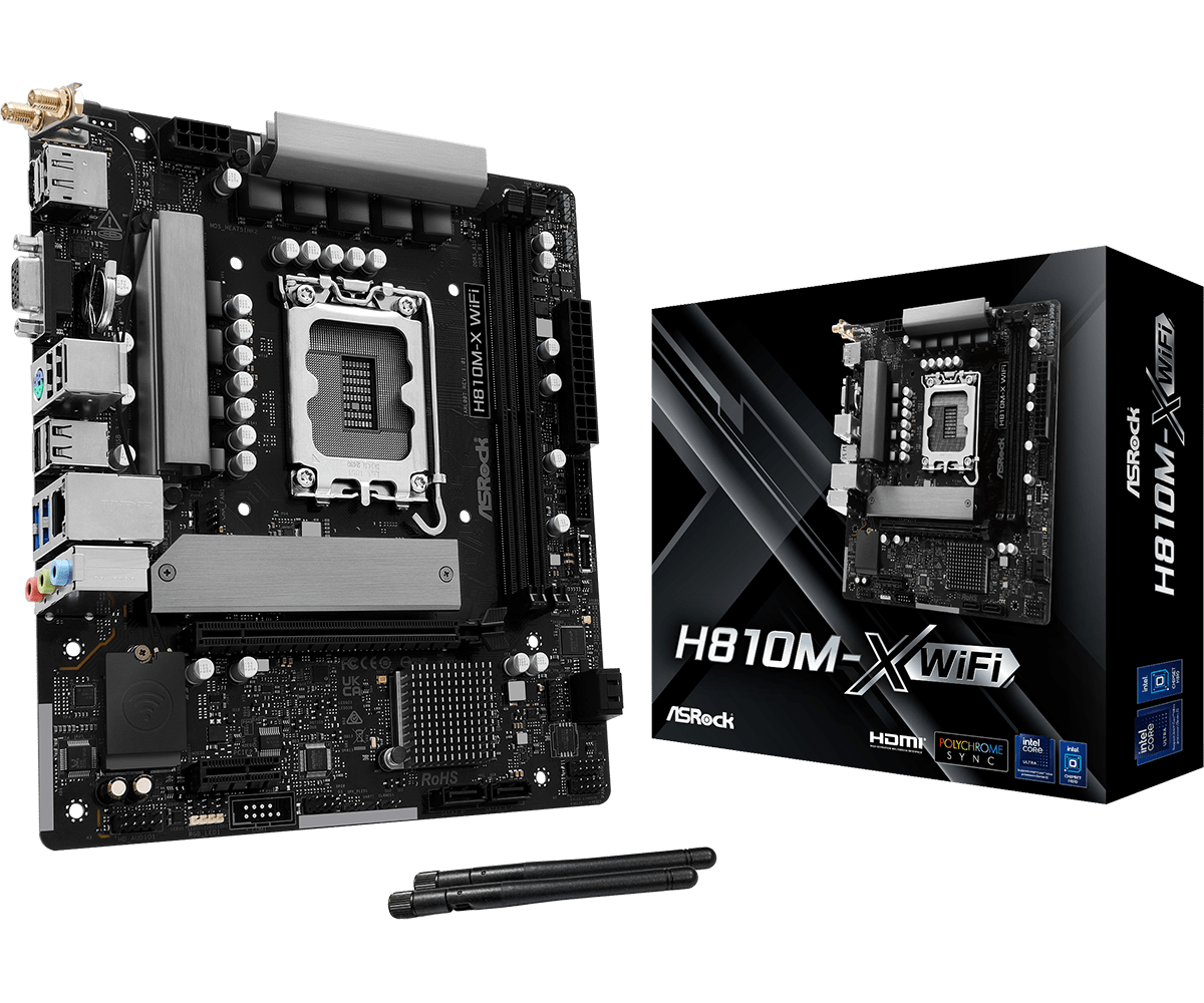 Mainboard ASRock H810M-X WIFI DDR5