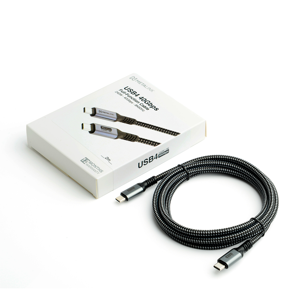 Cáp USB4 METALINK 2M PD 240W 40Gbps MTC4-420