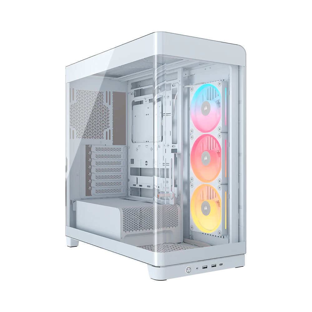 Case máy tính Corsair FRAME 4500X LX-R RGB iCUE LINK Panoramic Glass White CC-9011317-WW