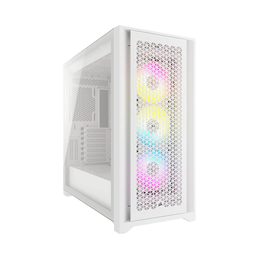 Case máy tính Corsair iCUE 5000D RGB Airflow True White CC-9011243-WW