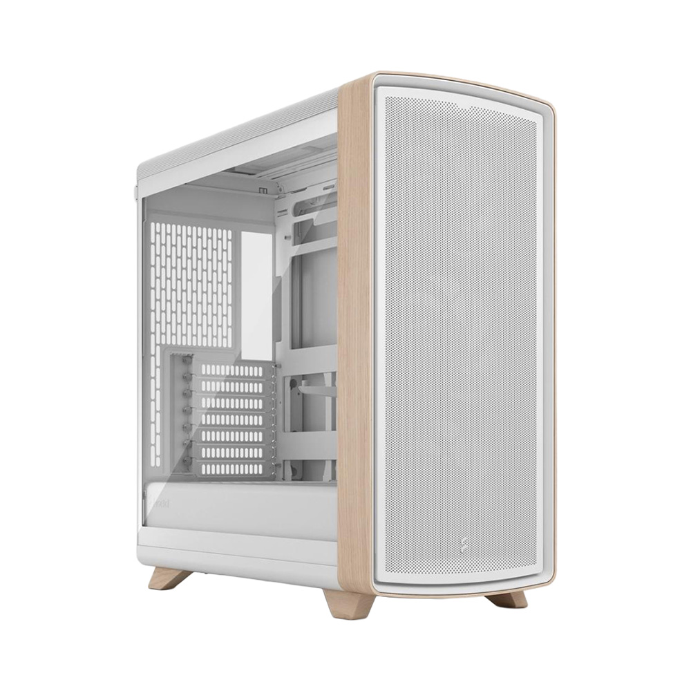 Case máy tính Fractal Summit Chalk White TG Clear Tint