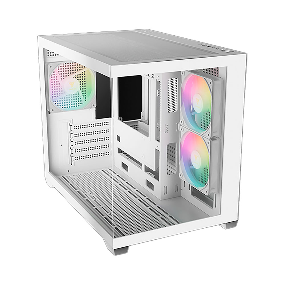 Case máy tính Gamdias AURA GC10M V2 White ARGB CAAURAGC10MV2WHGA