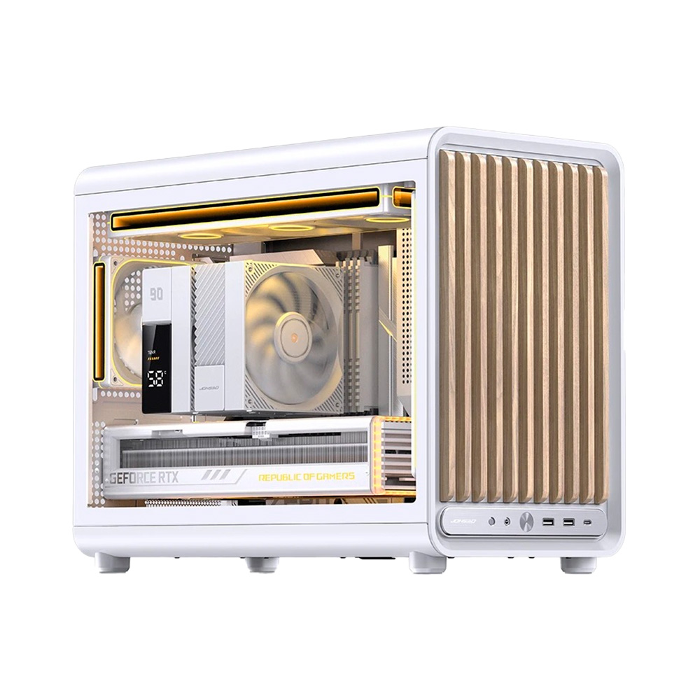 Case máy tính JONSBO D33 WOOD WHITE