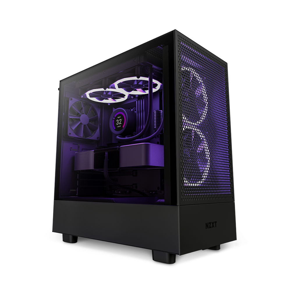 Case máy tính NZXT H5 Flow Black CC-H51FB-01