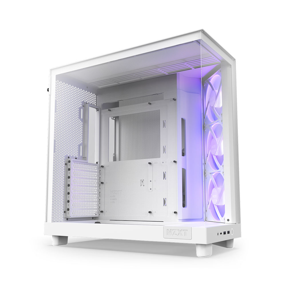 Case máy tính NZXT H6 Flow RGB White CC-H61FW-R1