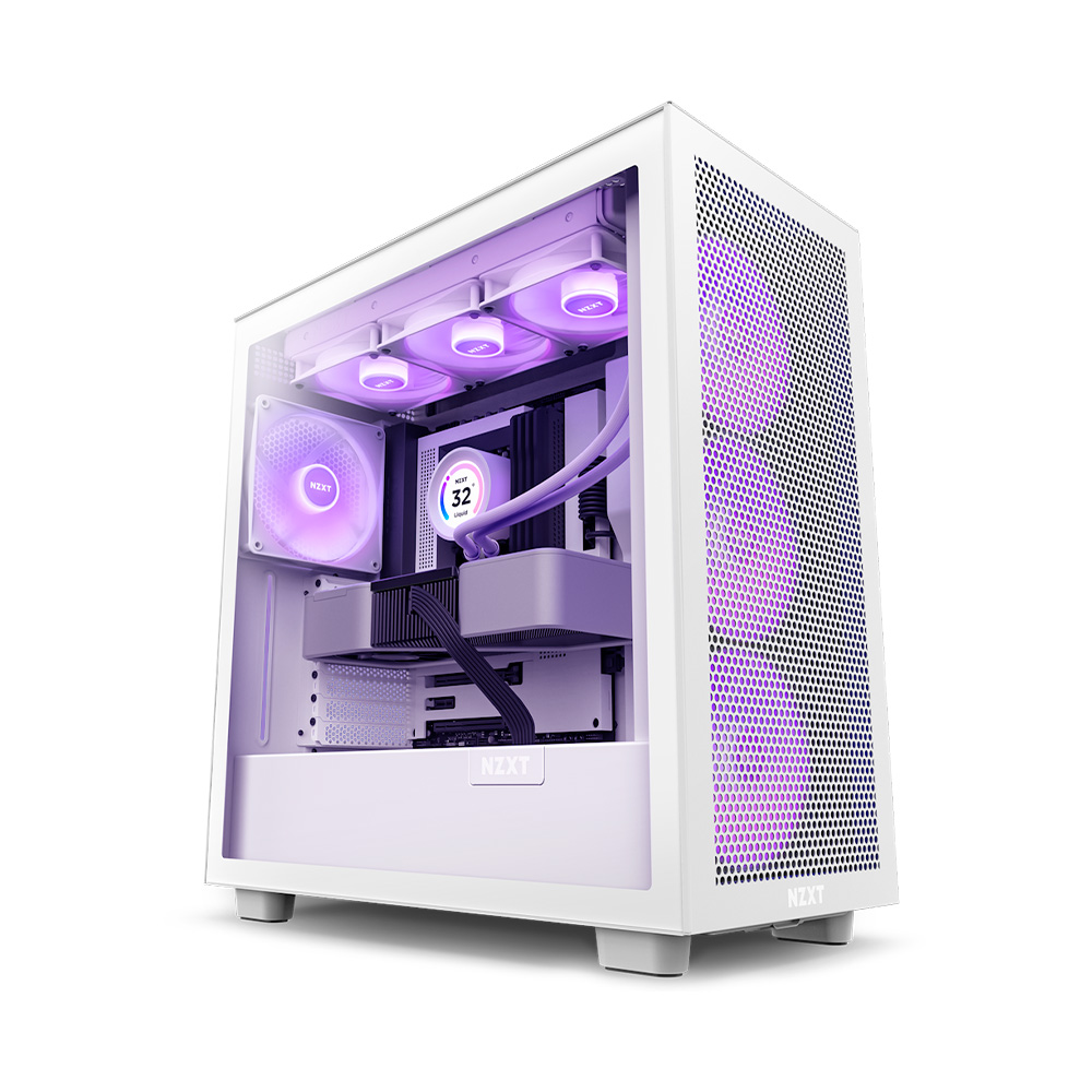 Case máy tính NZXT H7 Flow RGB White CM-H71FW-R1