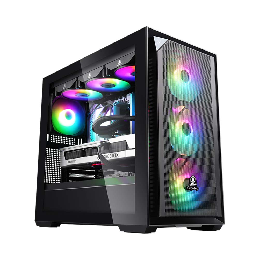 Case máy tính Segotep Gank 360S-APE Black SG-G360S-APE-BLK