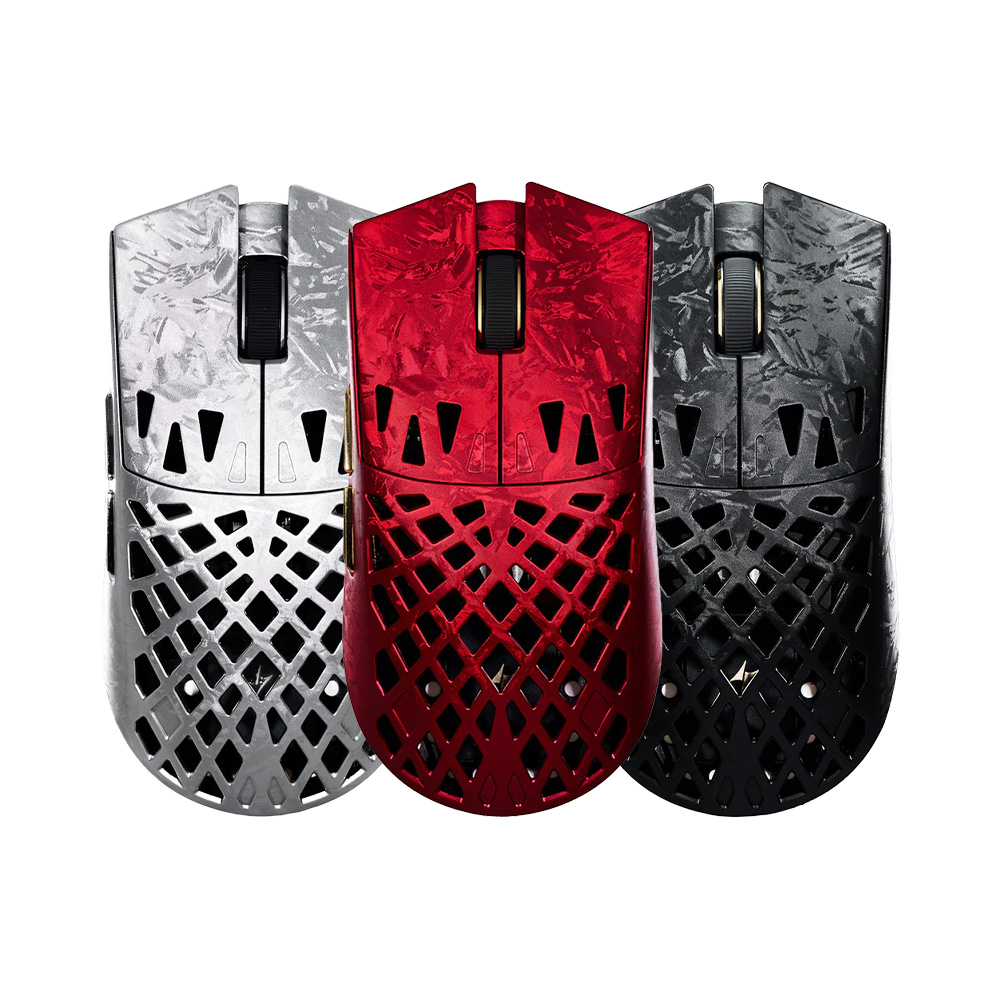 Chuột không dây ATK Blazing Sky GHOST Ultimate Plus Hollow Carbon Fiber Composite Tri-mode Pixart 3955 Master