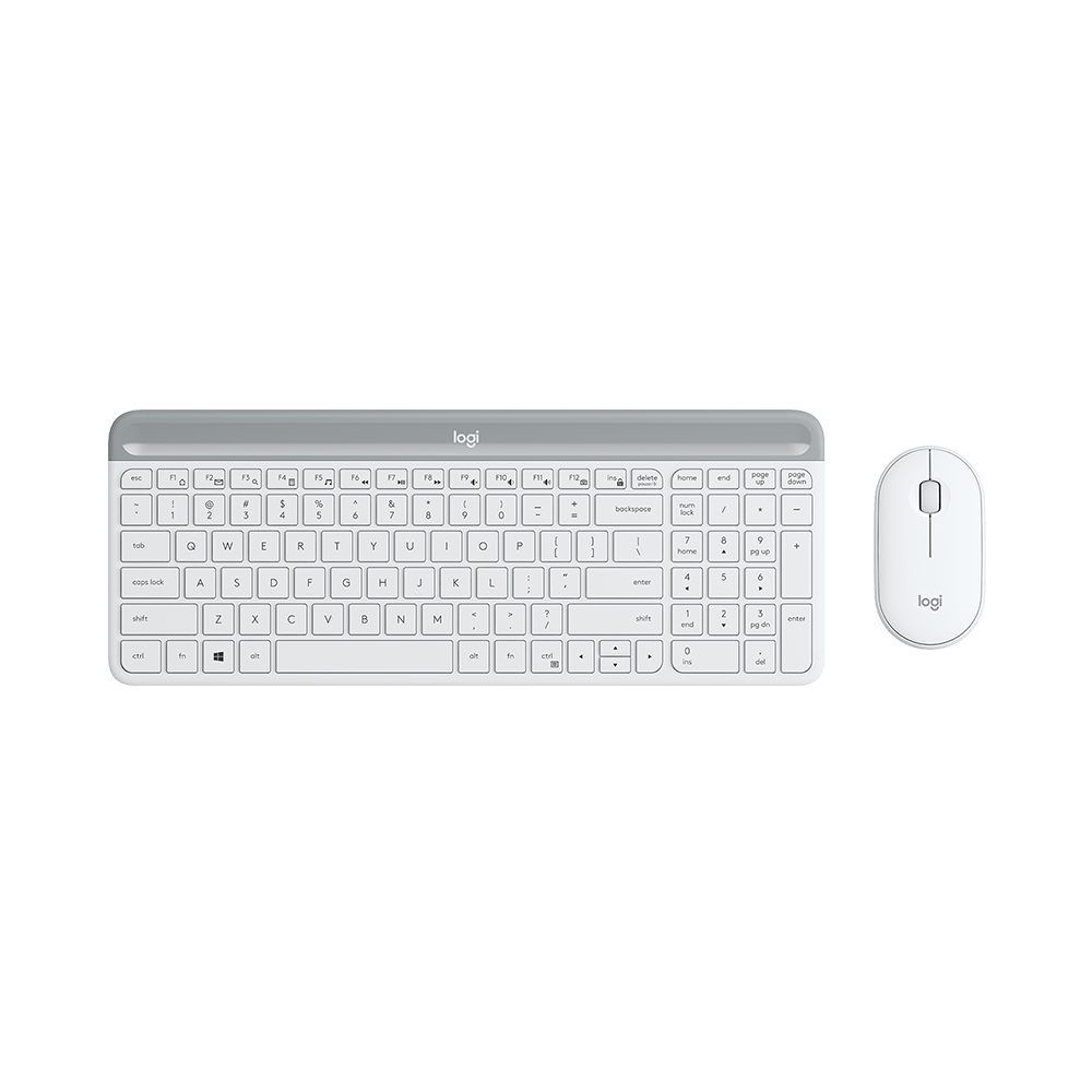 Combo Bàn Phím và Chuột không dây Logitech MK470 Slim White 920-009183