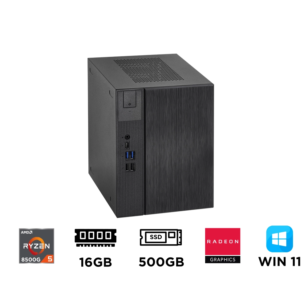 Mini PC ASRock DeskMeet X600 ST-AX8500G (Ryzen 5 8500G, Ram DDR5, SSD 500GB, Win 11)