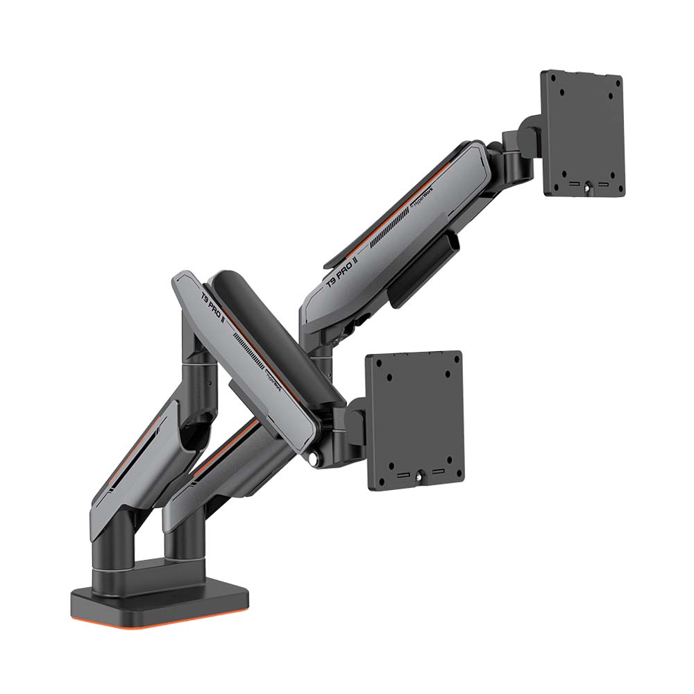 Giá đỡ 2 màn hình Human Motion Monitor Arm T9 Pro II Dual Grey 23-43 Inch T9ProII-Dual-GRY