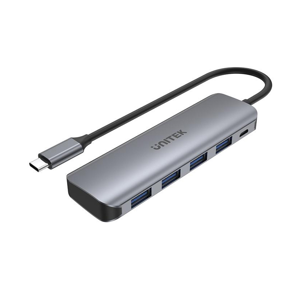 Bộ chia USB Type-C ra 4 cổng USB Type-A Unitek H1107A