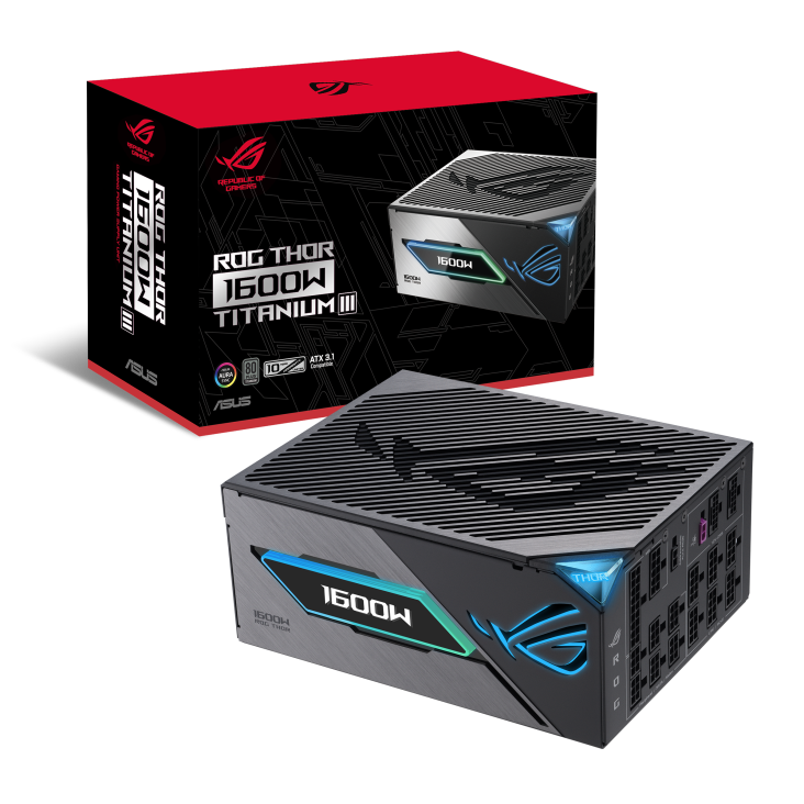 Nguồn máy tính ASUS ROG Thor 1600W Titanium III 80Plus Titanium