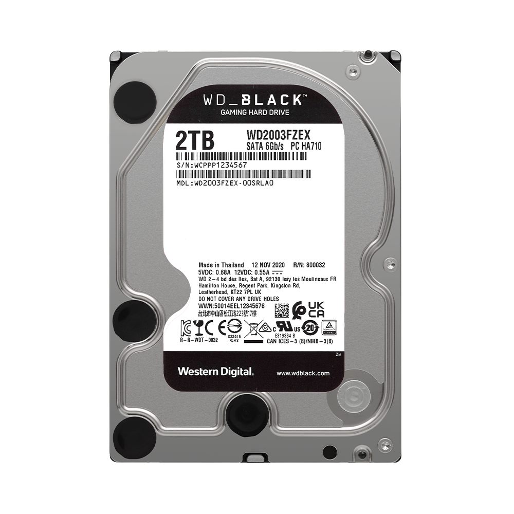 Ổ cứng HDD WD Black 2TB 3.5 inch SATA III 64MB Cache 7200RPM WD2003FZEX