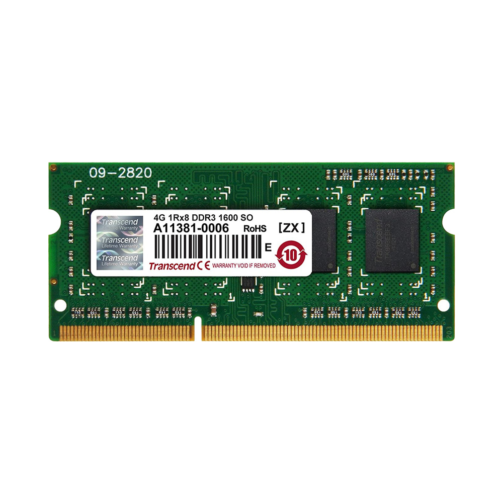 Ram Laptop Transcend JetRam JM DDR3 4GB 1600MHz 1.5v JM1600KSH-4G