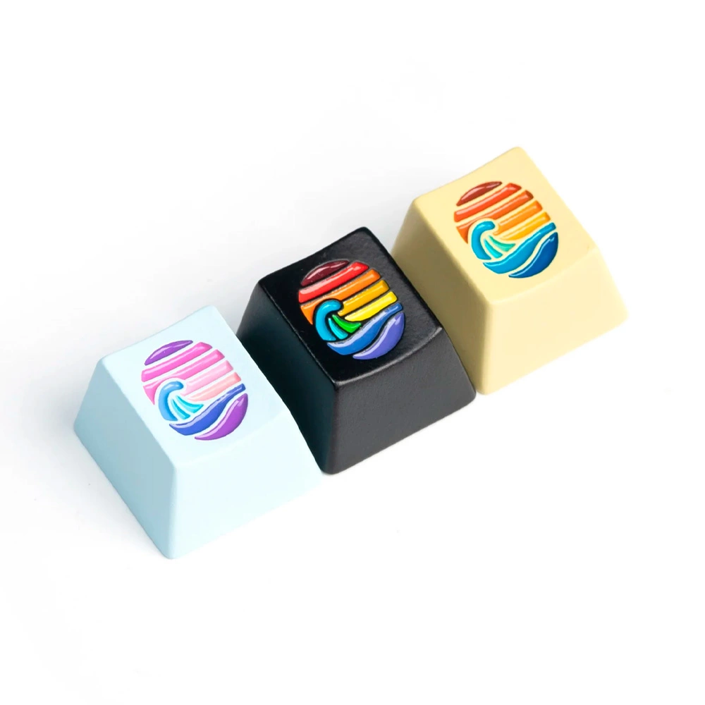 Keycap Keychron Artisan Metal Colorful Great Wave