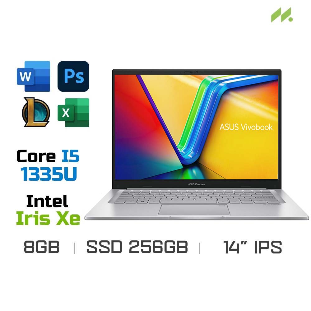 Laptop Asus Vivobook 14 X1404VA-NK125W (i5-1335U, Iris Xe Graphics, Ram 8GB DDR4, SSD 256GB, 14 Inch IPS FHD)