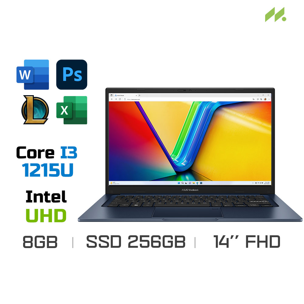 Laptop Asus Vivobook 14 X1404ZA-NK300W (i3-1215U, UHD Graphics, Ram 8GB DDR4, SSD 256GB, 14 Inch FHD)