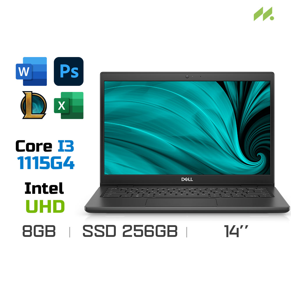 Laptop Dell Latitude 3420 L3420I3SSHD (i3-1115G4, UHD Graphics, Ram 8GB DDR4, SSD 256GB, 14 Inch HD/Ubuntu/Đen)