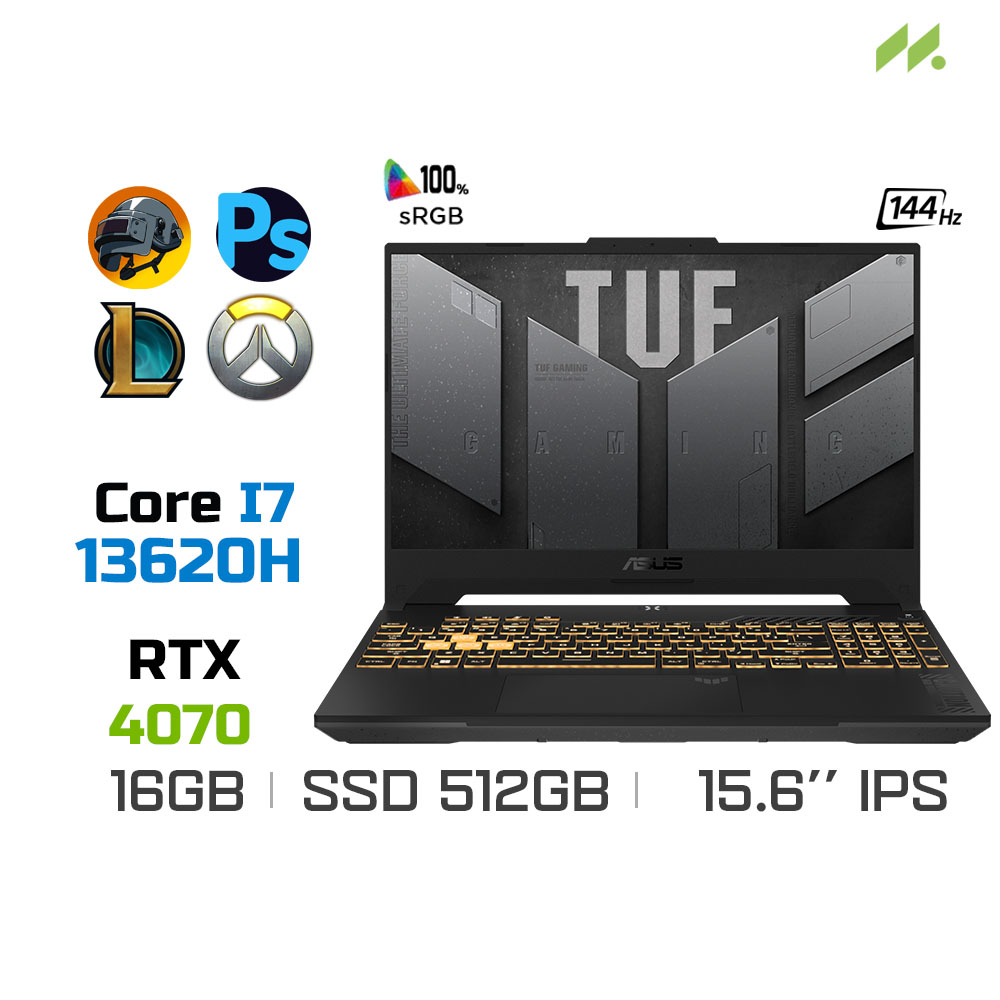 Laptop Gaming Asus TUF Gaming F15 2023 FX507VI-LP088W (i7-13620H, RTX 4070 8GB, Ram 16GB DDR5, SSD 512GB, 15.6 Inch IPS 144Hz FHD 100% sRGB)