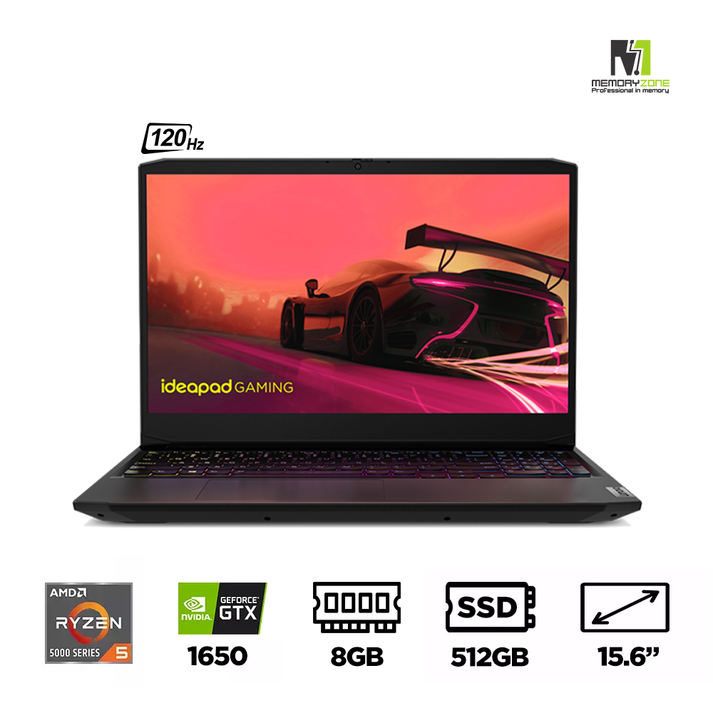 LENOVO Gaming 3: Ryzen 5 5600H/15.6in FHD IPS 120Hz/GTX1650/còn BH 2th - 2