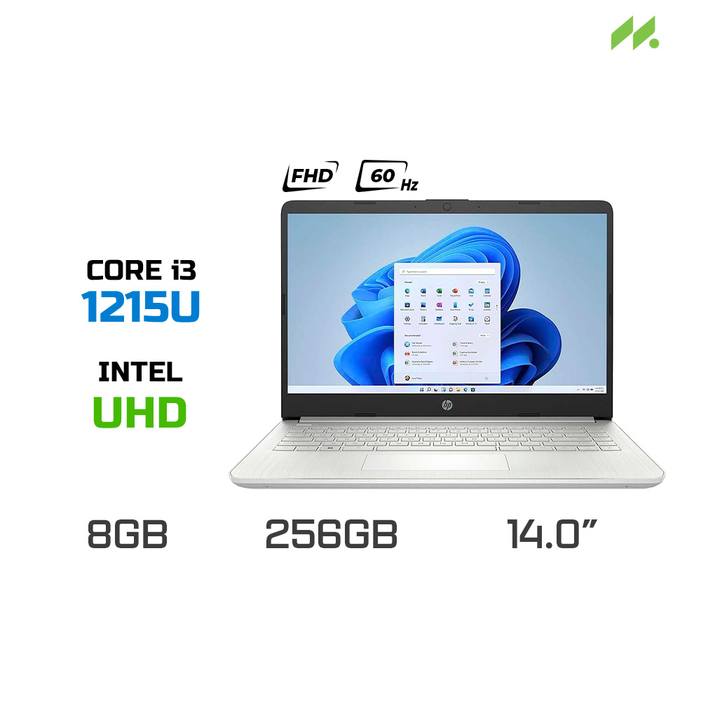 Laptop HP 14s-dq5122TU 8W356PA (i3-1215U, UHD Graphics, RAM 8GB DDR4, SSD 256GB, 14 Inch FHD 60Hz, Win 11)