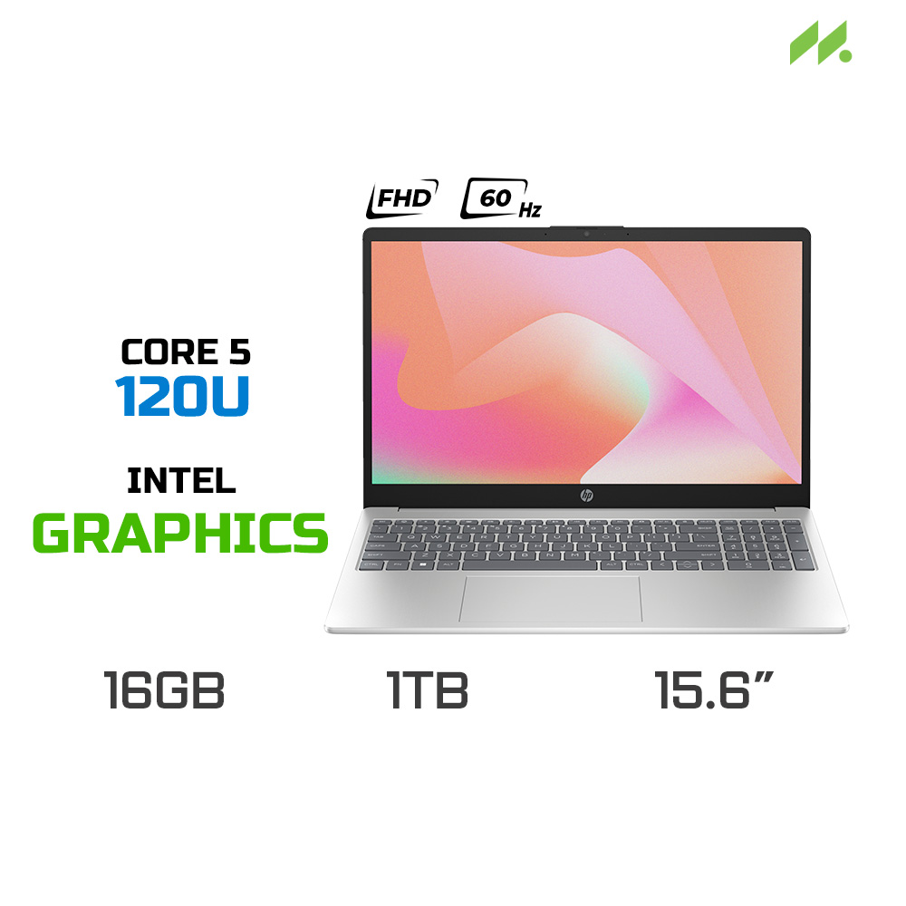 Laptop HP 15-fd1043TU 9Z2W9PA (Core 5 120U, Intel Graphics, RAM 16GB DDR4, SSD 1TB, 15.6 Inch FHD 60Hz)