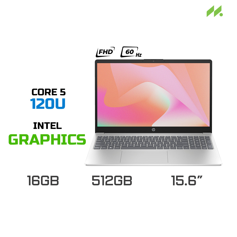 Laptop HP 15-fd1045TU 9Z2X1PA (Core 5 120U, Intel Graphics, RAM 16GB DDR4, SSD 512GB, 15.6 Inch FHD 60Hz)