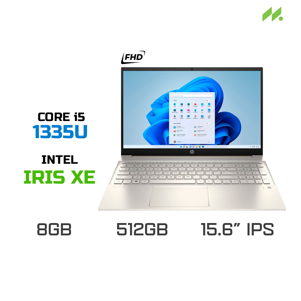 Laptop HP Pavilion 15-eg3094TU 8C5L5PA (i5-1335U, Iris Xe Graphics, Ram 8GB DDR4, SSD 512GB, 15.6 Inch IPS FHD)