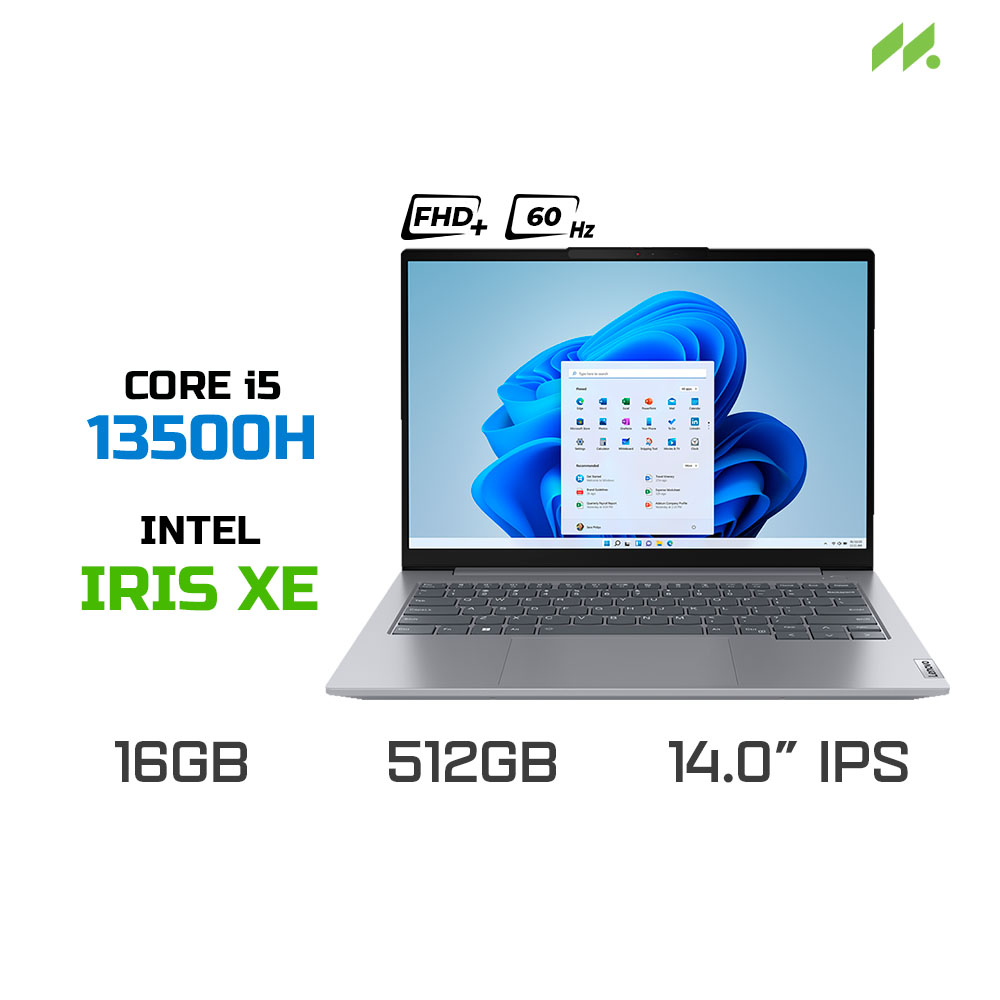 Laptop Lenovo Thinkbook 14 G6 IRL 21KG00QMVN (i5-13500H, Iris Xe Graphics, RAM 16GB DDR5, SSD 512GB, 14 Inch IPS WUXGA 60Hz, Win 11)