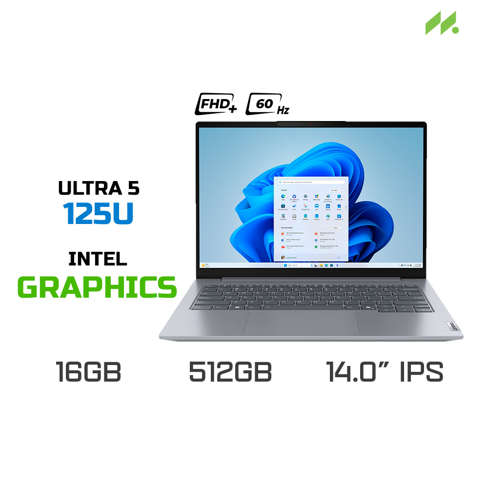 Laptop Lenovo ThinkBook 14 G7 IML 21MR006YVN (Ultra 5 125U, Intel graphics, RAM 16GB, SSD 512GB, 14 Inch IPS WUXGA 60Hz, Win 11)