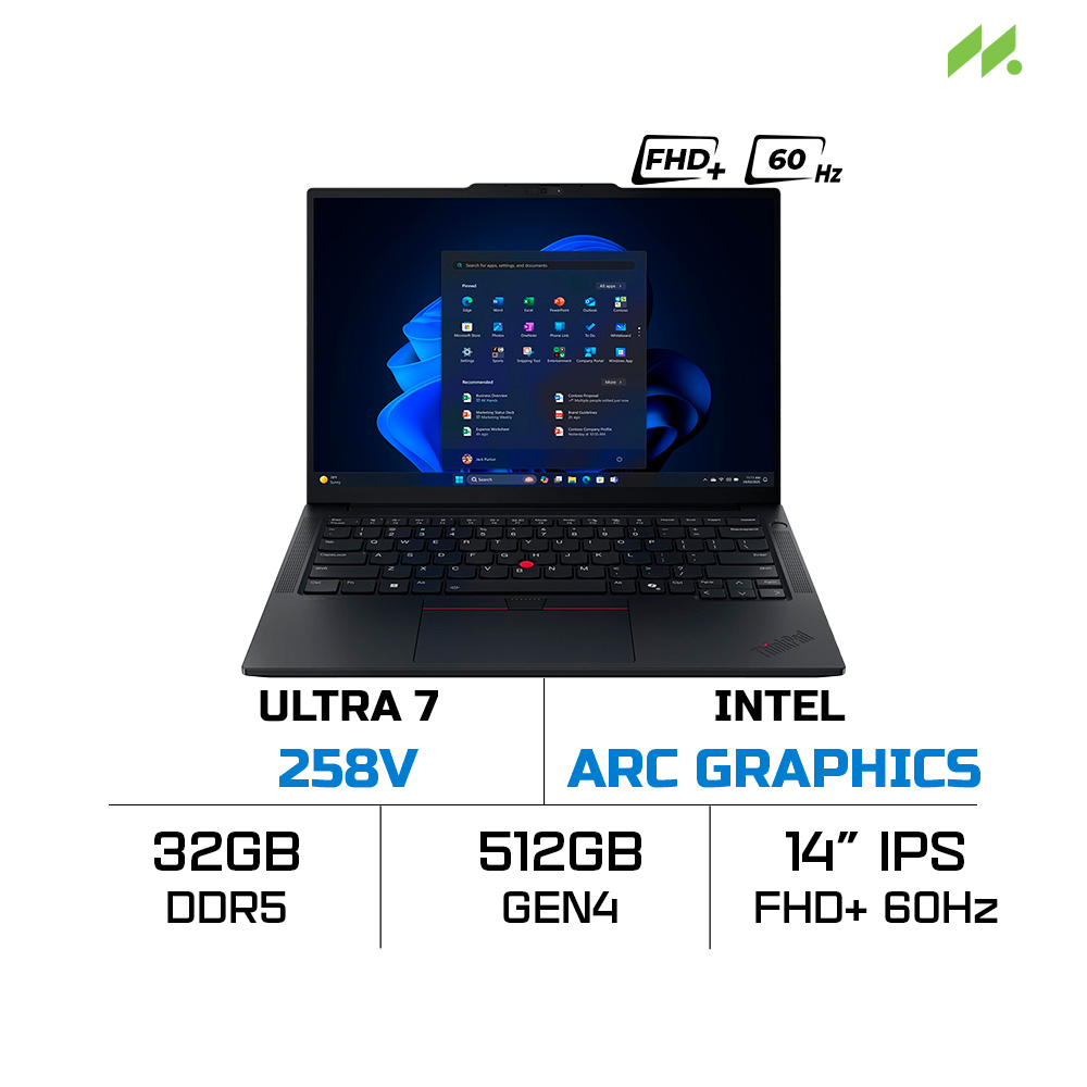 Laptop Lenovo ThinkPad E14 Gen 7 21U2006FVA (Ultra 7 258V, Intel Arc Graphics, RAM 32GB, SSD 512GB, 14 inch WUXGA 60Hz, NoOS)