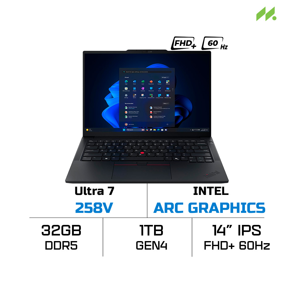 Laptop Lenovo ThinkPad E14 Gen 7 21U2006GVA (Ultra 7 258V, Intel Arc Graphics, RAM 32GB, SSD 1TB, 14 inch IPS WUXGA 60Hz, NoOS)
