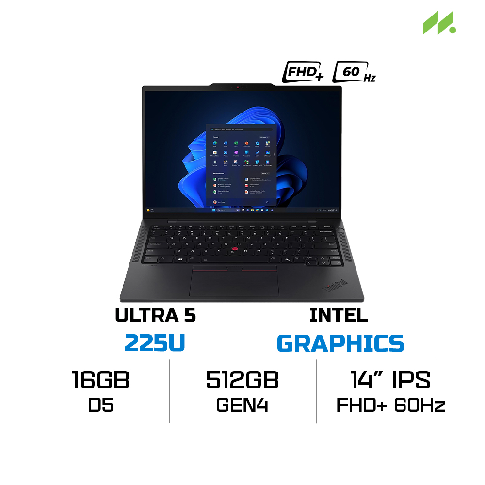 Laptop Lenovo ThinkPad T14s Gen 6 21R10005VN (Ultra 5 225U, Intel Graphics, RAM 16GB LPDDR5x, SSD 512GB, 14 Inch IPS FHD+, 60Hz, Win 11 Pro)