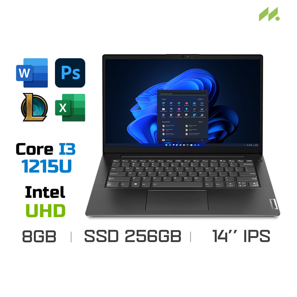 Laptop Lenovo V14 G3 IAP 82TS0060VN (i3-1215U, UHD Graphics, Ram 8GB DDR4, SSD 256GB, 14 Inch IPS FHD/No OS)