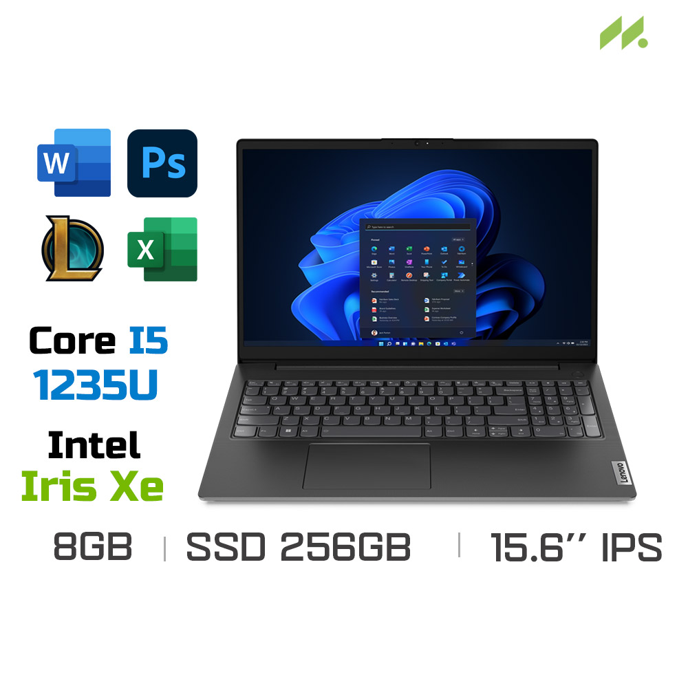 Laptop Lenovo V15 G3 IAP 82TT0061VN (i5-1235U, Iris Xe Graphics, Ram 8GB DDR4, SSD 256GB, 15.6 Inch FHD IPS)