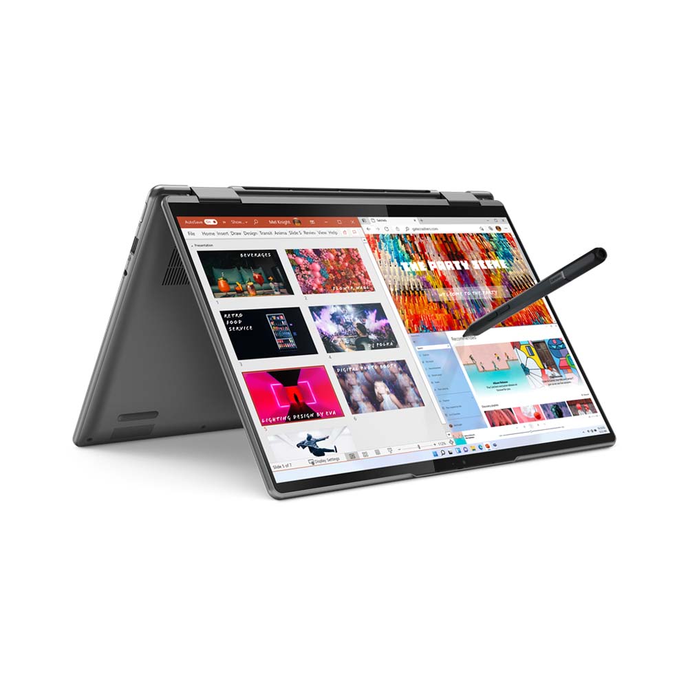Laptop Lenovo Yoga Slim 7 14IAL7 82QE000QVN (i7-1260P, Iris Xe Graphics,  Ram 16GB DDR5, SSD 512GB, 14 Inch OLED  TouchScreen, Win11/Office HS 21)