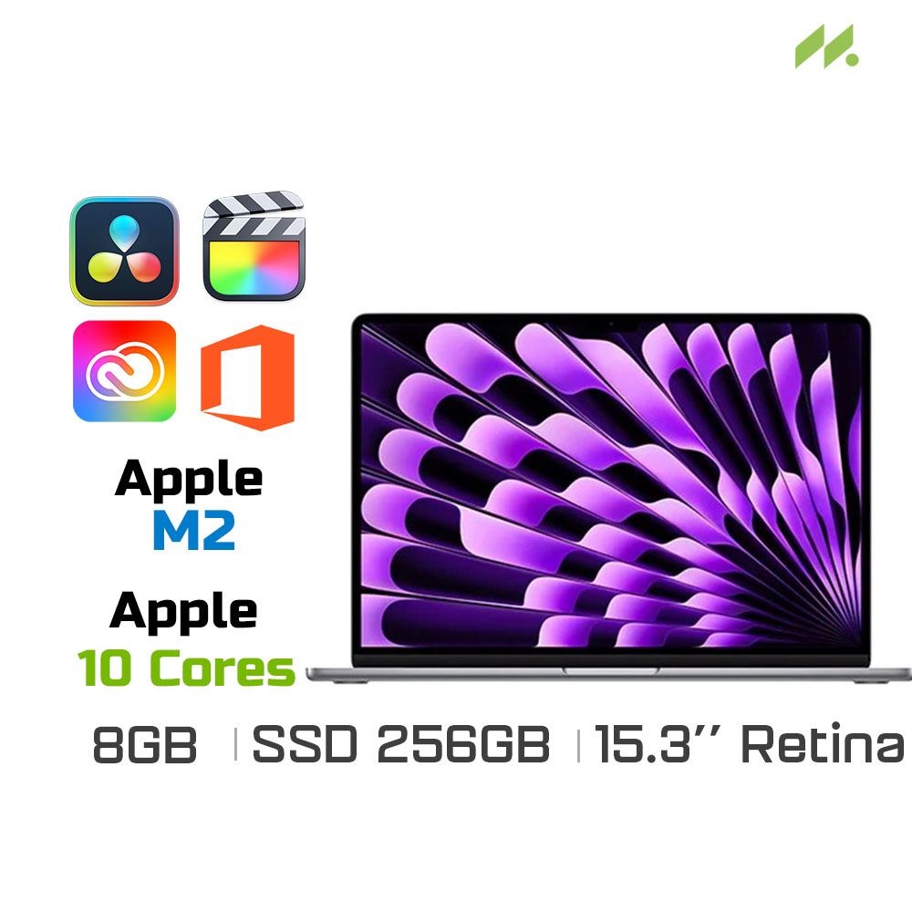 Macbook Air M2 2023 Space Grey MQKP3SA/A (Apple M2, 10-Cores GPU, Ram 8GB, SSD 256GB, 15.3 Inch IPS Retina)