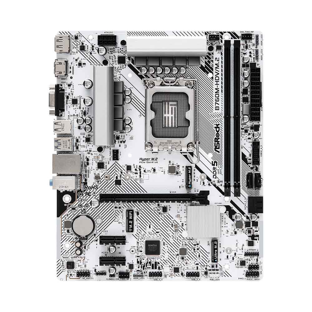 Mainboard ASROCK B760M-HDV/M.2 (White PCB)