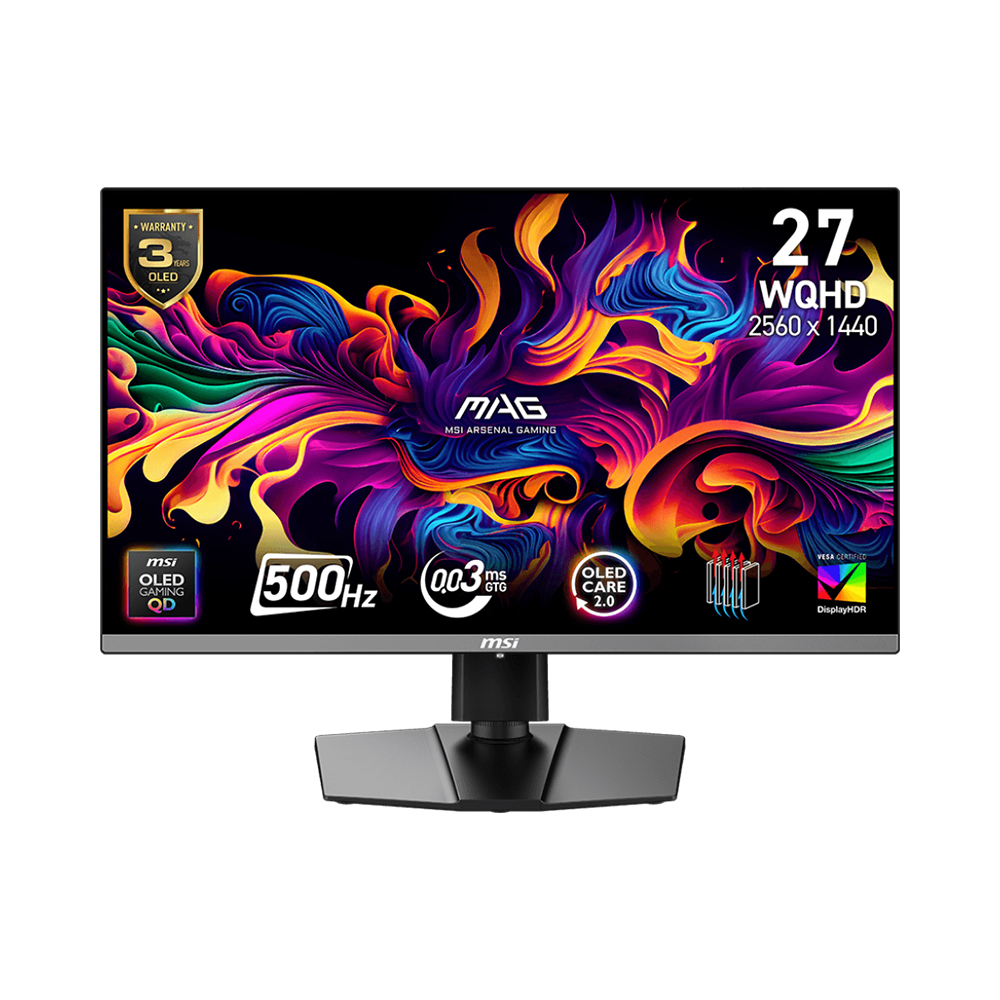 Màn hình 2K MSI MAG 272QP QD-OLED X50 27 inch WQHD 500Hz HDR